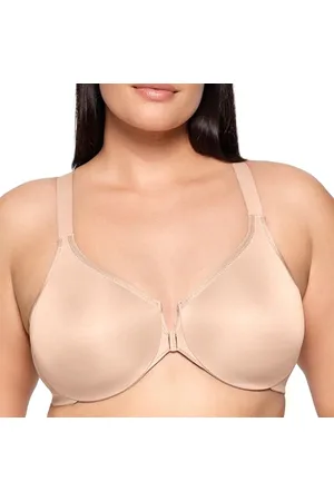 Glamorise Wonderwire duży rozmiar plus biustonosz z zapięciem z przodu, podpierający plecy, z fiszbinami nr 9265, , 90G