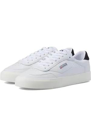 Superga 3843 Court, Buty ze sznurowadłami Unisex-Dorosły, White-Bristol Black, 41 EU, , 41 EU