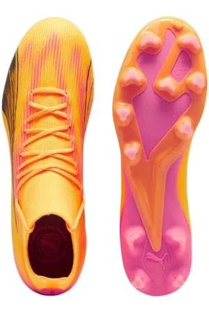 PUMA Męskie buty piłkarskie Ultra PRO FG/AG, Sun Stream Black-Sunset Glow, 46 EU, Sun Stream czarny zachód słońca poświata, 46 EU