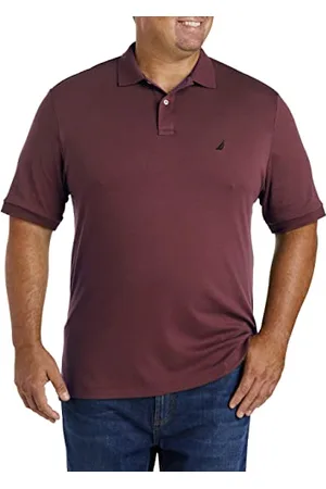 Nautica Męska klasyczna dopasowana koszulka polo z krótkim rękawem miękka bawełna, , 6X