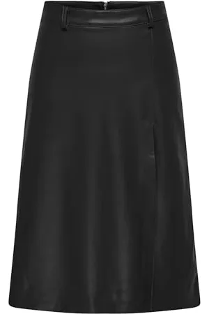 ONLY ONLMAGGA Faux Leather Skirt OTW, , XS