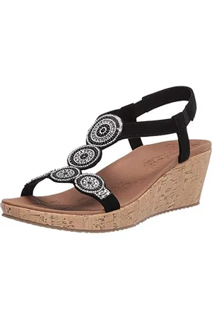 Skechers Damskie sandały Beverlee Date Glam Wedge, , 41 EU