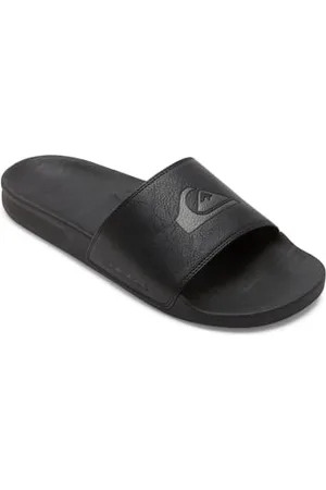 Quiksilver Męskie sandały Rivi Nubuck Slide, czarne 1, 45 EU, , 45 EU