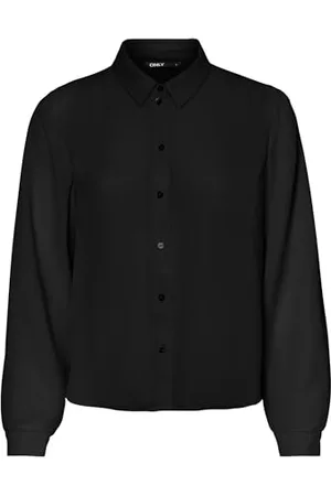 ONLY Onlnova Life Vis L/S Emma Shirt Solid Bluzki, , L damskie, , L