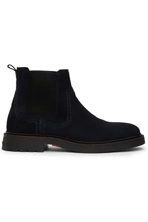 Tommy Hilfiger Męskie buty Hilfiger Comfort LWT Suede Chel (FM0FM05104) Low Boots, Blue (Desert Sky), 39 EU, , 40 EU