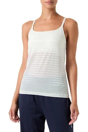 Emporio Armani All Over Logo Mesh Underwear Tank, , M