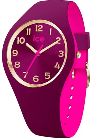Ice-Watch ICE duo chic Burgundy pink - Damski zegarek z silikonowym paskiem - 023276 (Mały)
