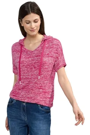 CECIL Damska bluza z kapturem Light Knit Melange, , L
