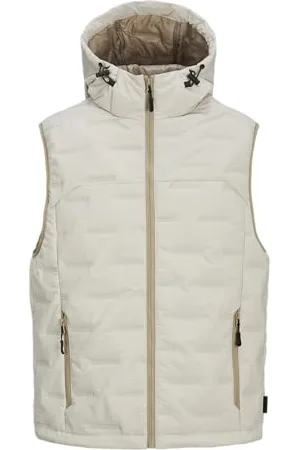 JACK & JONES Męska kamizelka z kapturem Jcosonic Bodywarmer, Moonbeam, XS, , XS