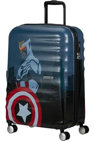 American Tourister American Tourist Marvel Legends FL - Spinner M Suitcase, 67 cm, 64 L, Multicolored (Captain America City)