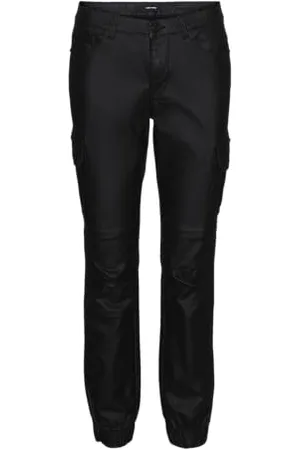VERO MODA Vmivy Mr Ankle Cargo Coated Pants Noos spodnie cargo, , (XS) W / 34L