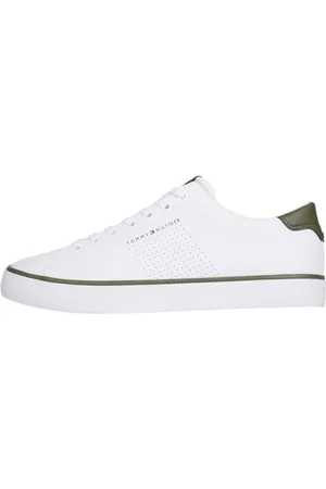 Tommy Hilfiger Męska koszulka sezonowa TH Hi Vulc Low Core, biała, 44, , 46 EU
