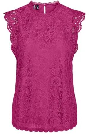 Pieces® Damska koszulka Pcolline Sl Lace Top Noos, , M