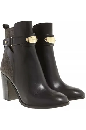 Michael Kors Darcy Heeled Bootie, Botki Damskie, Czarny/Brązowy, 41 EU, , 41 EU