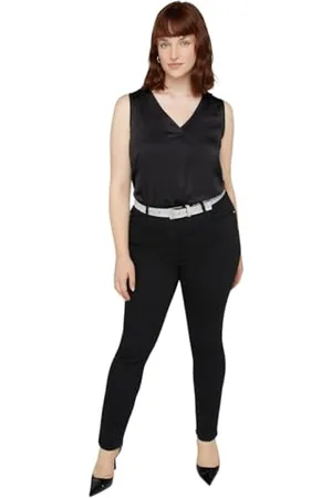 Fiorella rubino : Top z zakładką na przedniej stronie Light - Blue Autumn Winter 24, , M Duże rozmiary