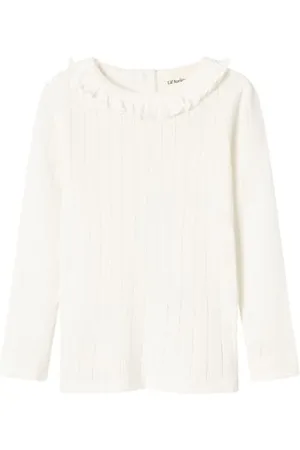 NAME IT Dziewczęca Nmfrachel NIS Ls Slim Top Lil Noos koszulka z długim rękawem, , 122-128