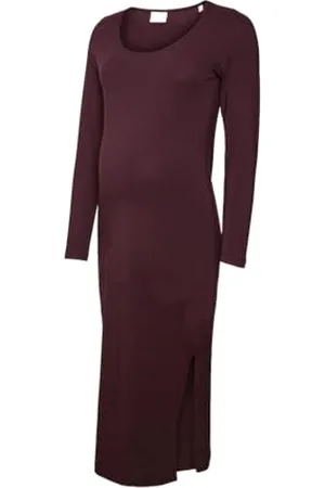 Mama;licious MAMA.LICIOUS MLEVA LS JRS MIDI Dress Noos, , S