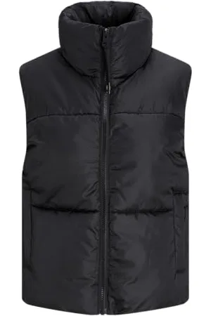 JACK & JONES JACK&JONES Damska kamizelka pikowana JXSOLVEJ Puffer OTW, czarna, S, , S