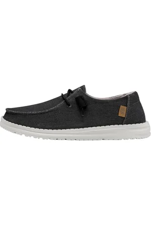 Hey dude Półbuty damskie Wendy Chambray czarne , rozmiar 10, buty damskie, damskie buty wsuwane, wygodne i lekkie