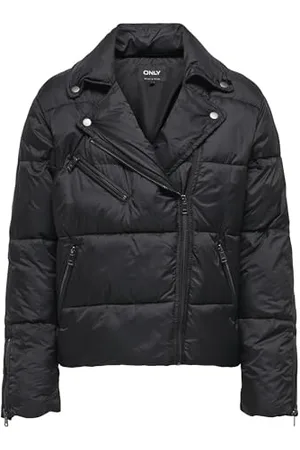 ONLY OnlvanILLA Puffer Biker Jacket OTW kurtka pikowana, czarna, S, , S