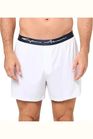 Emporio Armani Męskie miękkie bokserki z modalu, białe, L, , L