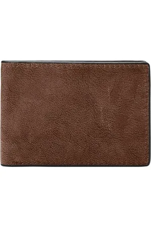 Fossil Portfel męski Steven, skórzany portfel z przednią kieszenią Średni brąz 11,43 cm dł. x 1,27 cm szer. x 7,62 cm wys. ML4396210