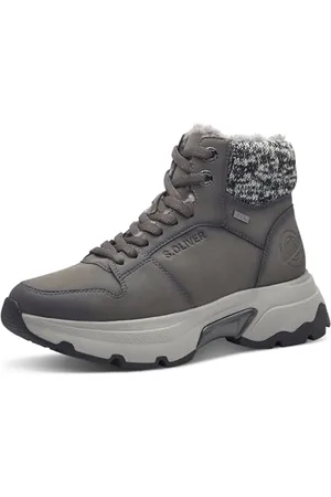 QS by s.Oliver Damskie buty WL Lace Boot 5-26235-43 śniegowce, szare, rozmiar 36 EU, , 36 EU
