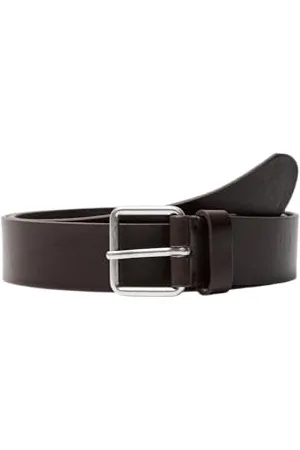 SELECTED SELETED HOMME Pasek SLHJAMIE Leather Belt, Chocolate Tort, 110, , 110