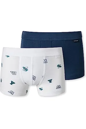 Schiesser Jungen 2 PACK Short mit weichem Bündchen Unterwäsche Feinripp - 100% Organic Bio Baumwolle - Größe 92 bis 140