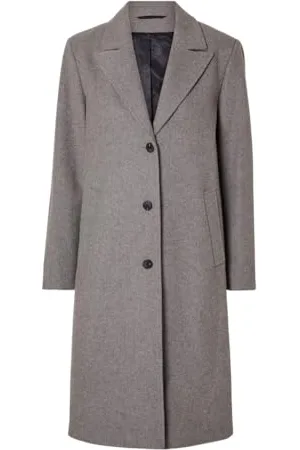 SELECTED Damski płaszcz SLFNEW ALMA WOOL COAT NOOS, , 42, , 42