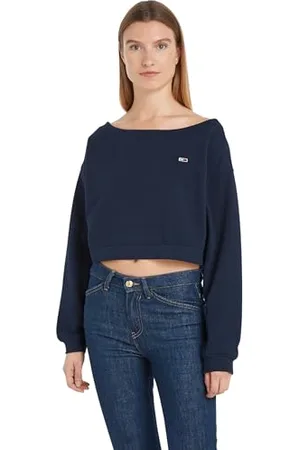Tommy Hilfiger Damska bluza z odkrytymi ramionami, dekolt w łódkę, , S