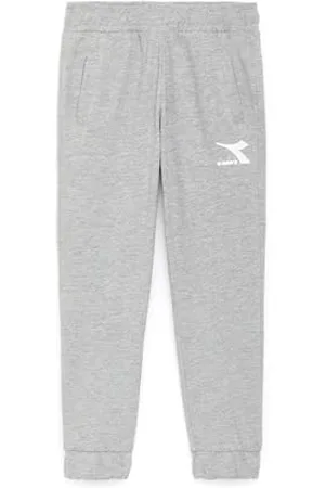 Diadora JU.Spodnie Cuff, Jasny Middle Szary Melange, M Chłopiec