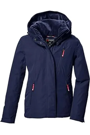 Killtec Dziewczynki Funkcjonalna kurtka/kurtka outdoorowa z kapturem KOW 356 GRLS JCKT, dunkelnavy, 140, 42148-000