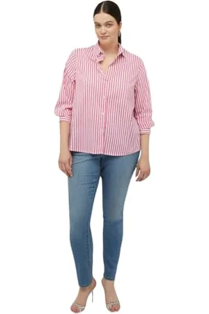 Fiorella rubino : Skinny Push-up Jeans Light - Blue Autumn Winter 24, , 46 Duże rozmiary