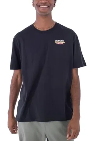 Hurley Koszulka męska z krótkim rękawem - Organic Marks, , L