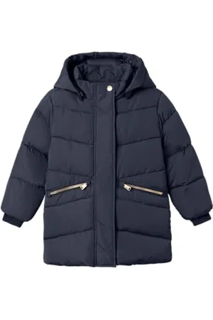 NAME IT Nmfmemo Jacket Long TB Pikowana kurtka dla dziewczynek, , 80