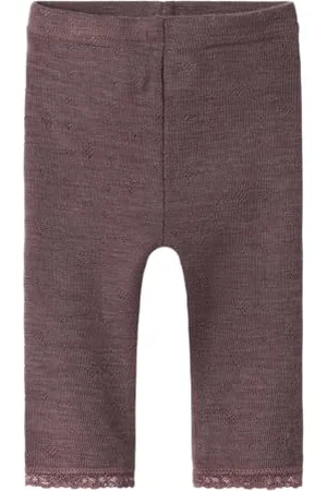 NAME IT Dziewczęce legginsy z wełny merynosów, , 74