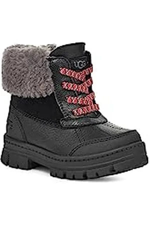 UGG Chłopięce dziecięce buty Ashton Addie unisex, czarne, 5 UK dziecko