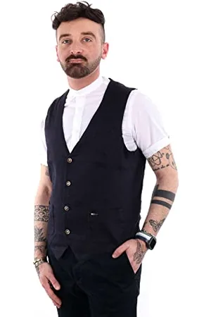 GIANNI LUPO GL011BD kamizelka, granatowa, L Man, morska