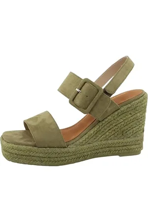 TOM TAILOR Damskie sandały klinowe 5390900019, zielone, 36 EU, , 36 EU