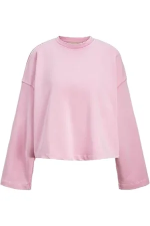 JACK & JONES Damska bluza Jxelizabeth Loose Ls Short Crew SWT, , S