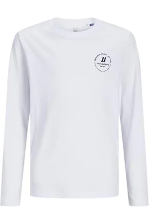 JACK & JONES Chłopięca koszulka z długim rękawem Jjeswift Tee Ls Noos Jnr, , 140