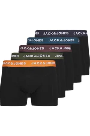 JACK & JONES Męskie bokserki Oliver Solid Trunk (duże rozmiary) (5 szt.)