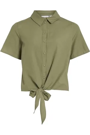 VILA Viprisilla S/S koszulka z węzłem, , 42
