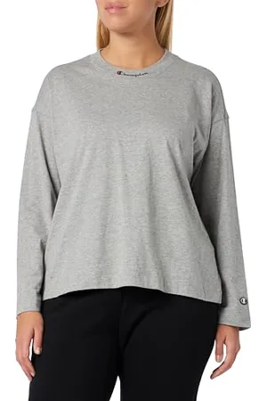 Champion Legacy American Classics W-Light Cotton Jersey L-s Relaxed Crewneck Damska koszulka z długim rękawem, , S