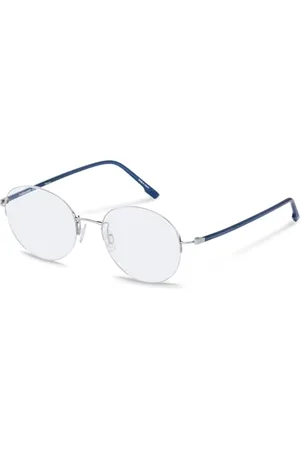 Rodenstock R7145 Oprawki okularów na receptę, srebrne, ciemnoniebieskie, uniseks, , 53
