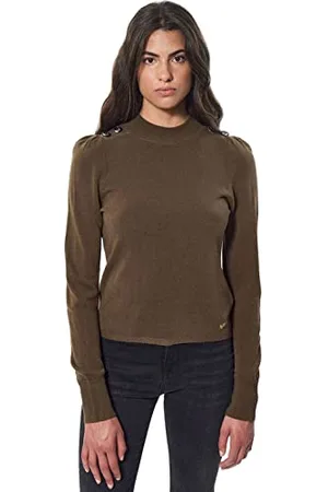 Kaporal 5 Sweter damski-Model Fux-Color Taupaki-Rozmiar XL, , XS