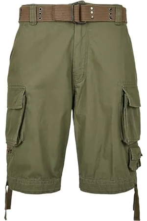 Build Your Brand Męskie spodenki cargo B2001-savage, vintage, oliwkowe, M, , M