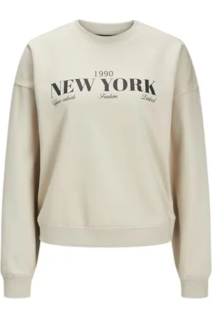 JACK & JONES Jack&Jones JXCILLA RLX LS Print Crew SWT, , S