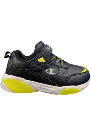 Champion Wave PU B PS Low, Sneakers, BLU Granatowy/Limone (BS502), 31.5 EU, , 31.5 EU